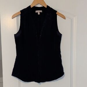 Banana Republic Black Sleeveless Blouse